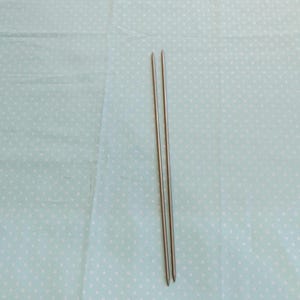 Vintage Stainless Steel 9" (US Size 3) Double-Ended Knitting Needles (Set of 2 needles )