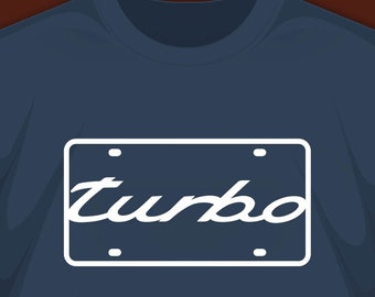 Camiseta Porsche Turbo Matrícula