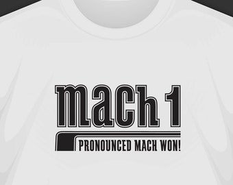 Camiseta Mach 1 Mustang: Anúncio de carro dos anos 1970, camiseta de algodão Softstyle