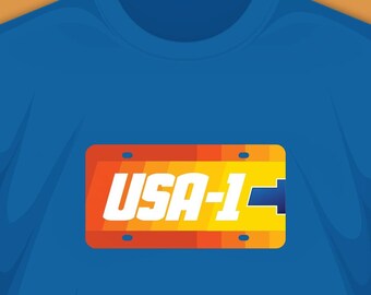 Camiseta com estampa Chevy USA-1 estilo anos 80 - Camiseta retrô da Chevrolet