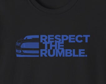 Respect the Rumble Mustang T-Shirt - Blue