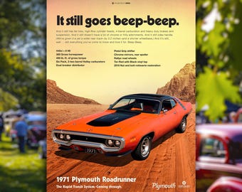 Custom Car Show Board: Inspired by vintage auto advertisements