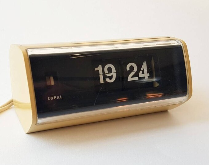 Vintage Copal Flip Alarm Clock Retro Mod Space Age 1970s Etsy