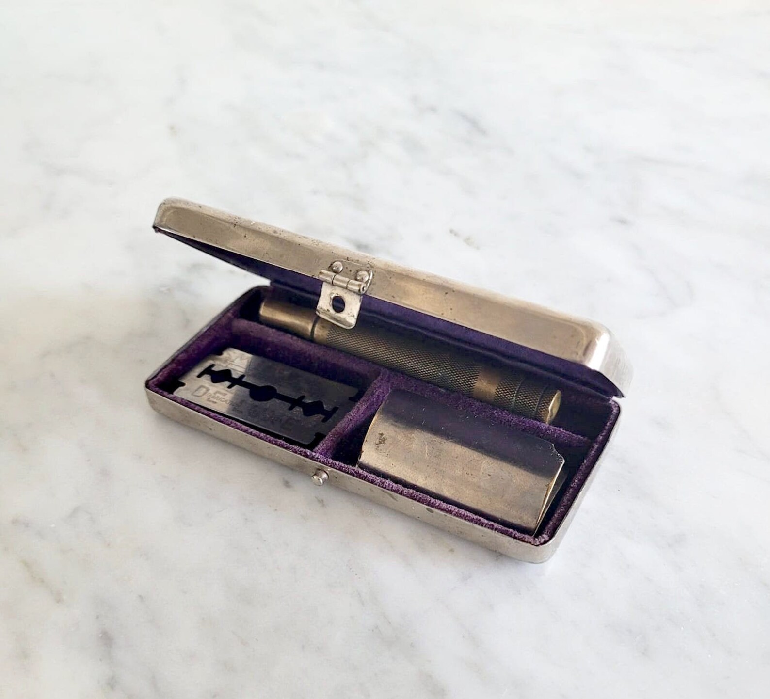 Vintage 1940s Razor Shaving Kit With Blades Retro Grooming Etsy UK