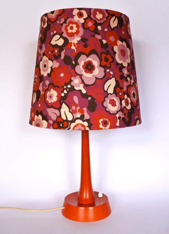gezantschap Oeps Luxe Jaren '70 bloem tafellamp vintage retro bloemen lamp - Etsy België