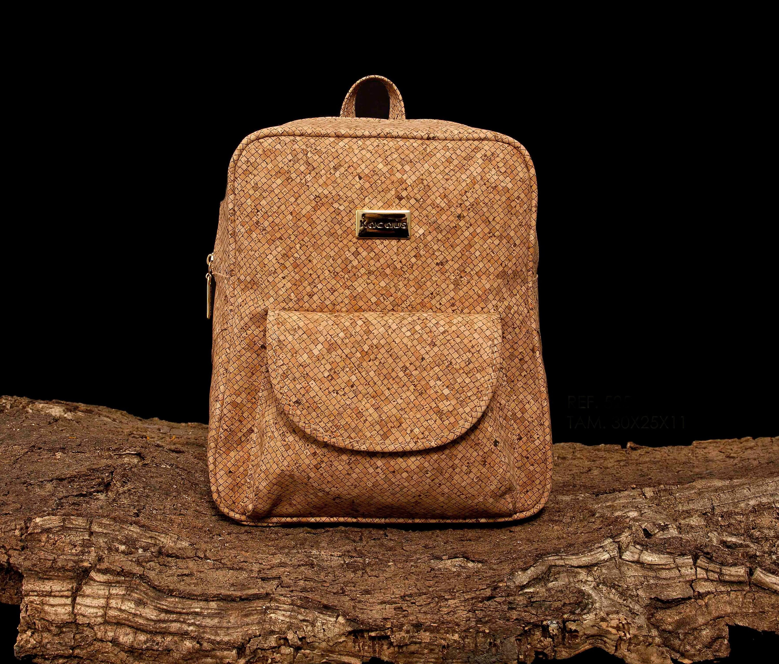 Cork Backpack Cork Handmade Handbag Cork Bag 100 Natural Cork Etsy