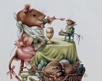 Vera the Mouse Easter Illustrations by Marjolein Bastin