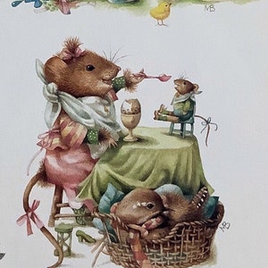 Vera la souris Illustrations de Pâques par Marjolein Bastin