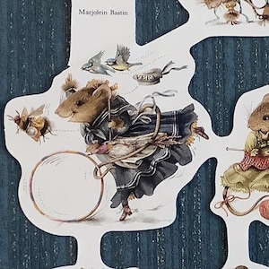 Page découpée des illustrations de Vera la souris par Marjolein Bastin