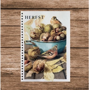 Papierbewerkingsset herfst/herfst, 8 vellen van Marjolein Bastin voor junkjournals, plakboek, kaarten maken, ephemera en collage