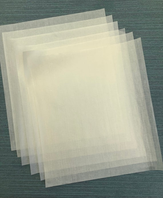 Vintage White Glassine Paper Sheets for Mixed Media, Paper