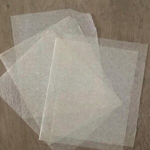 Conjuntos de papel glassine antigos – envelhecidos com pátina natural para técnicas mistas, artesanato em papel, encadernação de livros e diários de arte