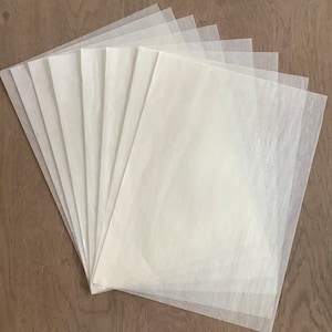 Vintage Creme Glassine Paper Sheets, Scrapbooking, Junk Journals (A4 Size)