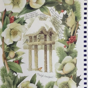 Kit di carta per lavoretti invernali, 8 fogli di Marjolein Bastin per diari di carta e artistici, album di ritagli, creazione di biglietti, effimeri e collage