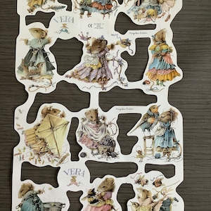 Page découpée des illustrations de Vera la souris par Marjolein Bastin