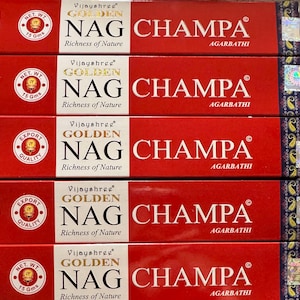 Golden Nag Champa Incense Sticks