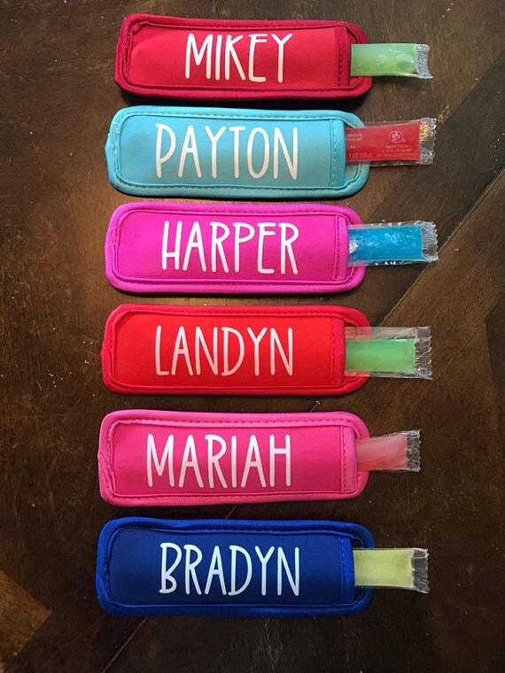 Ice Pop Holder Sleeve, Neoprene Ice Pop Holder, Party Favor, Gift for…