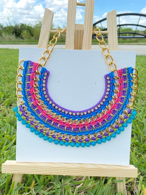 Etsy crochet necklace best sale