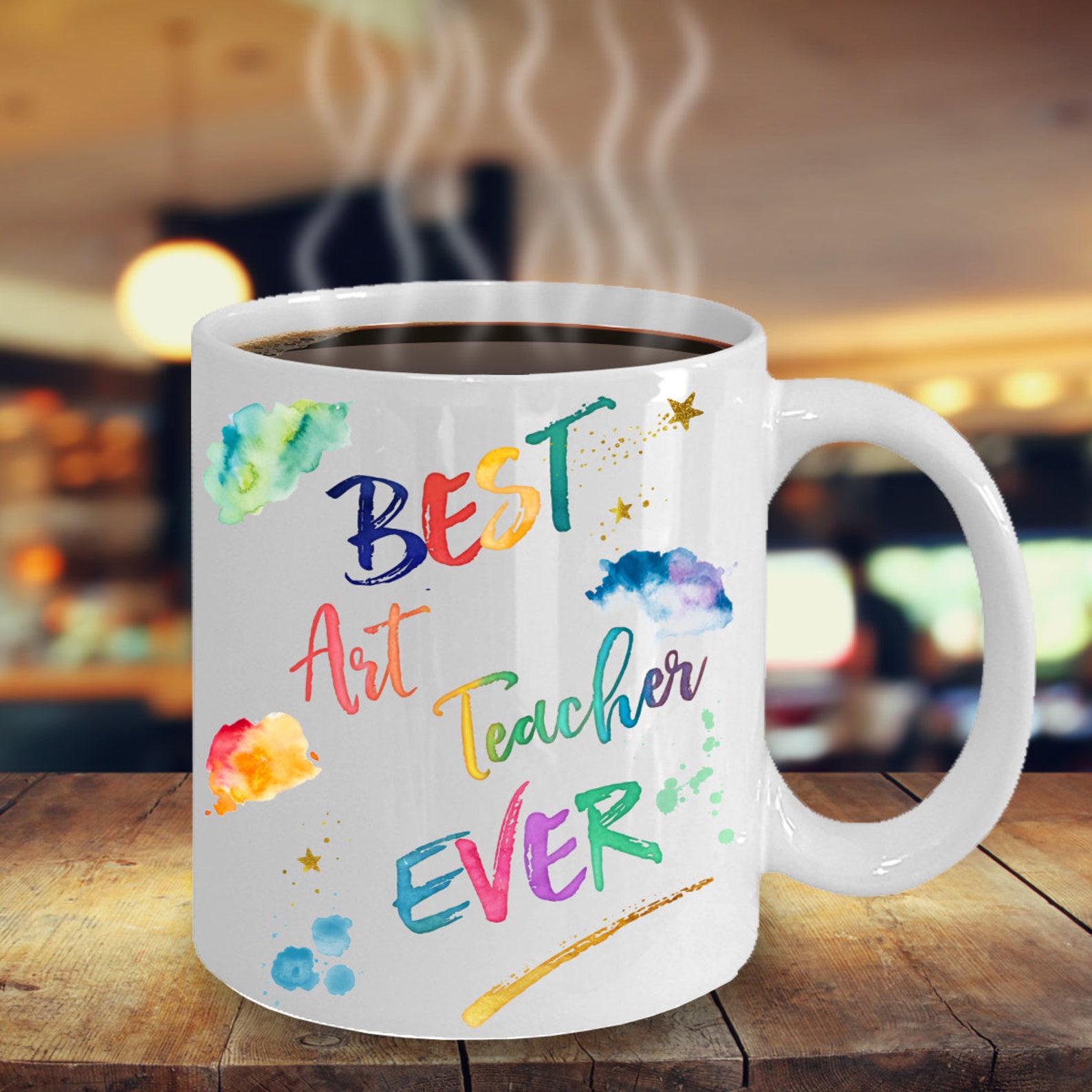 Art Teacher Mug Best Art Teacher Ever Art Teacher Gift Etsy