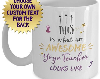 Yoga Teacher Mug – This Is What An Awesome Yoga Teacher Looks Like – Yoga Teacher Gifts – Yoga Teacher Mug  – Yoga Teacher Thanks