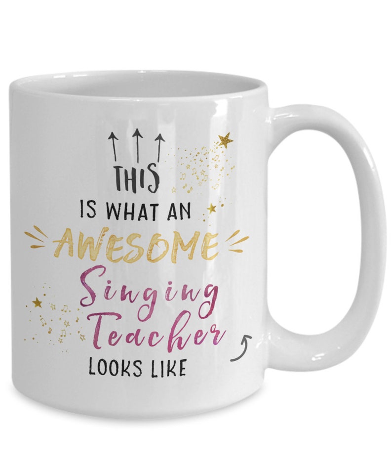 Singing Teacher Mug Singing Teacher Gift Music Teacher Mug Etsy