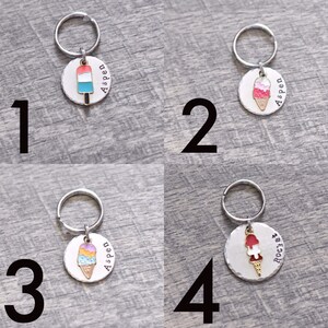 Ice cream pet tag, popsicle dog tag, dessert dog tag, ice cream pet tag, summer pet tag