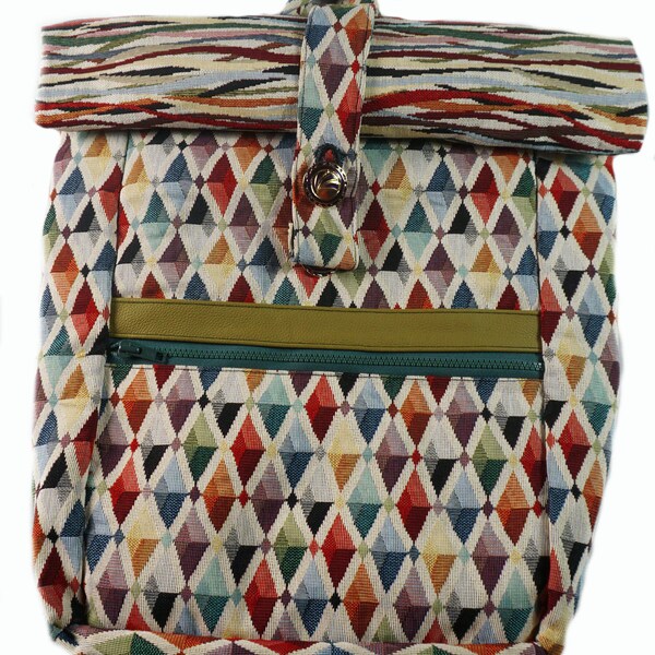 Rolltop Backpack Etsy