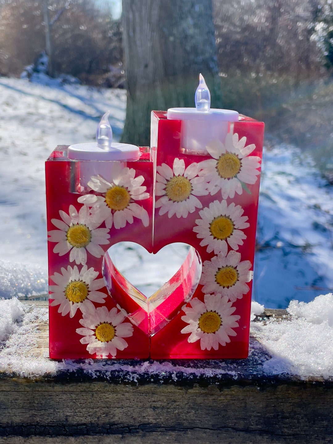 Heart Shaped Candle Votives Etsy