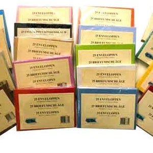 Paquetes de sobres C6 - Assorti - 24 paquetes