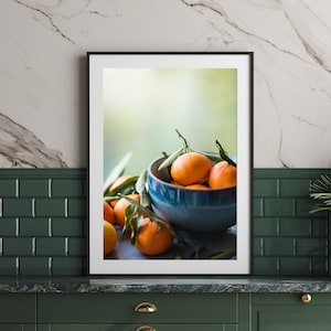 Kitchen Wall Decor, Oranges Photo, Rustic Kitchen, Wall Art Prints, Fruit Photo, Kitchen Art, Farmhouse, Food Photography, Cafe Art
