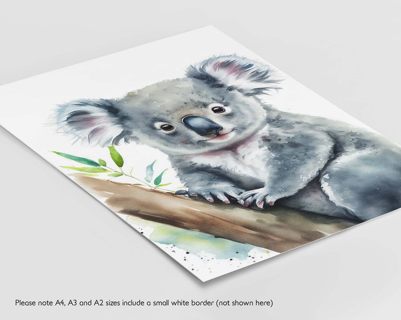 Set of 3 Watercolour Animal Prints Cute Baby Animals Print Etsy UK