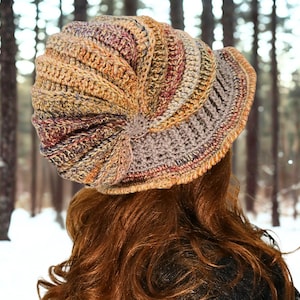 Snail Witch Hat for Whimsical Winter Wear and Cosplay Festivals, Golden Brown