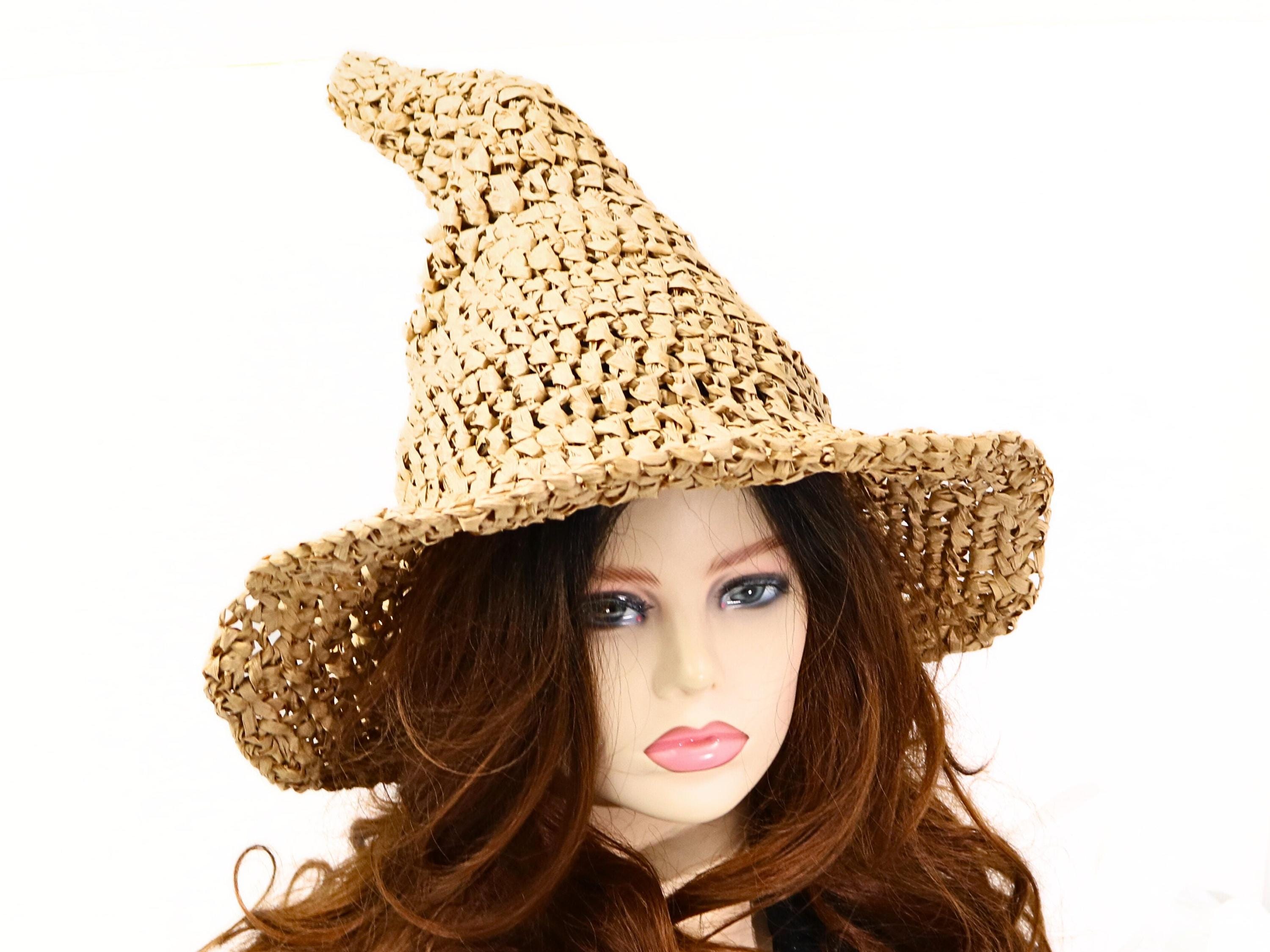 Raffia Summer Straw Witch Hat, Witches of Summer Witch Hat
