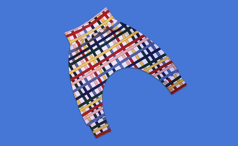 Baby kids harem pants unisex rainbow stripy baby leggings