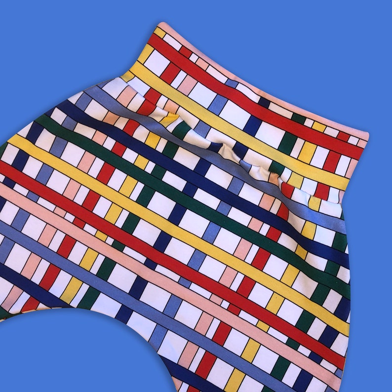 Baby kids harem pants unisex rainbow stripy baby leggings