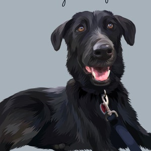 Portrait d’animal personnalisé | | de dessin de chien personnalisé Portrait de chien | | d’illustration d’animaux de compagnie personnalisés FICHIER NUMÉRIQUE