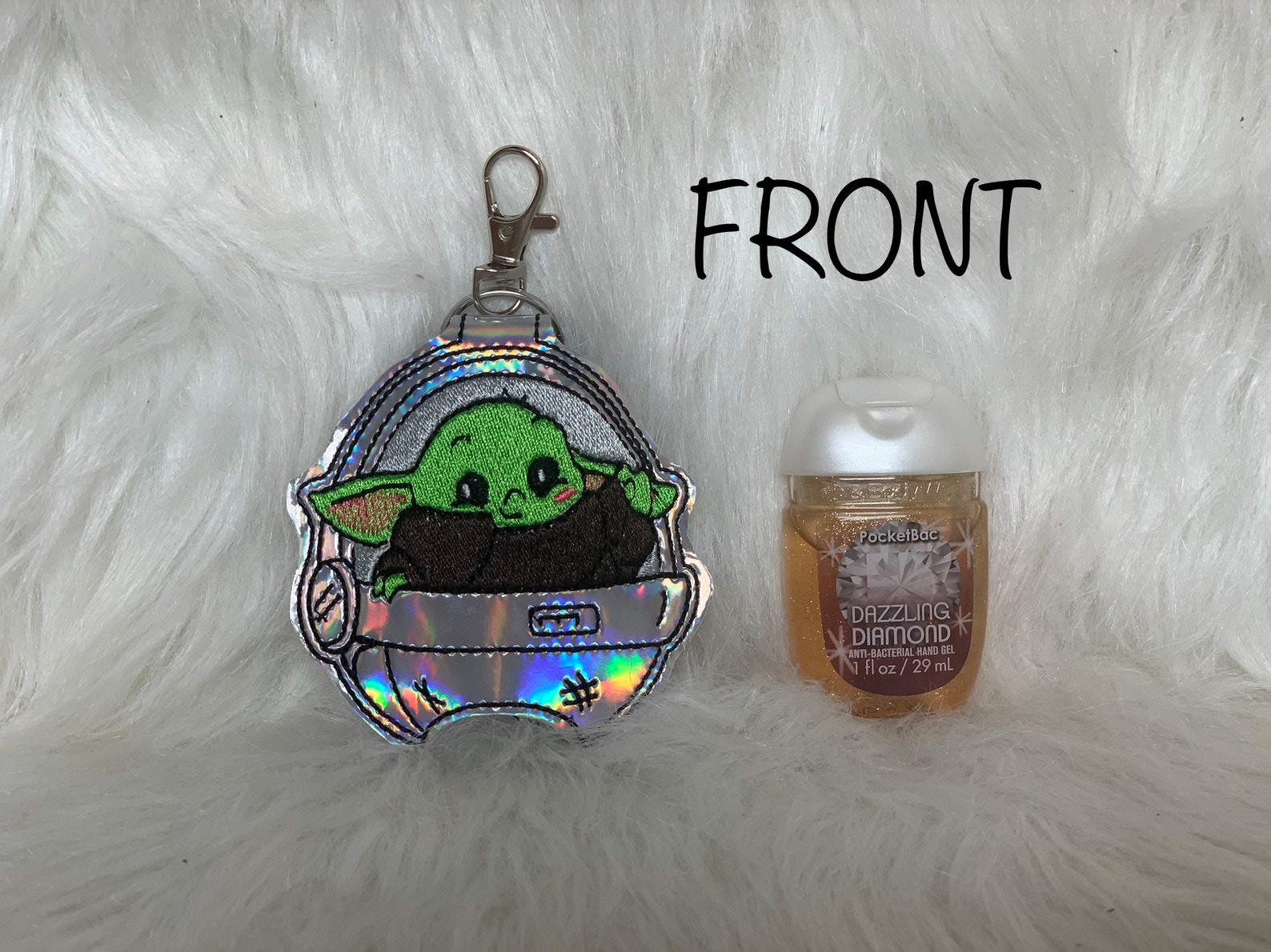 Baby Yoda inspired 1 oz Hand Sanitizer Holder Etsy