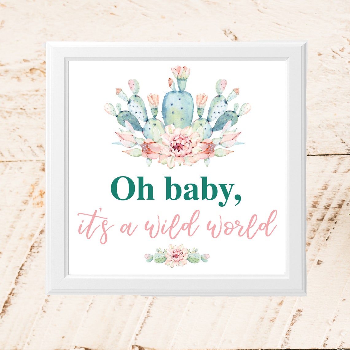 Printable Cactus Nursery Art Set of 6 - Etsy
