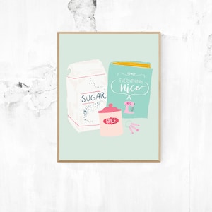 Little Girls- Sugar and Spice Nursery Art