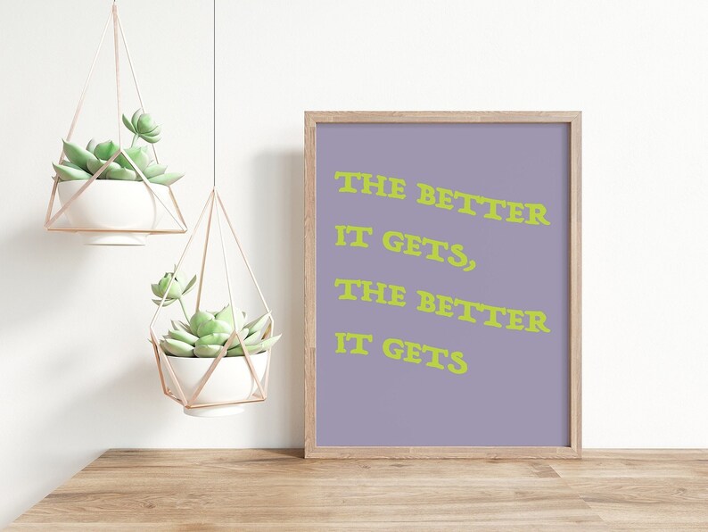 Positive Quotes Artwork, Colorful Quotes Wall Art, Motivational Quotes, Digital Art Prints, Inspirational Art, Life Coach, Instant Download image 1