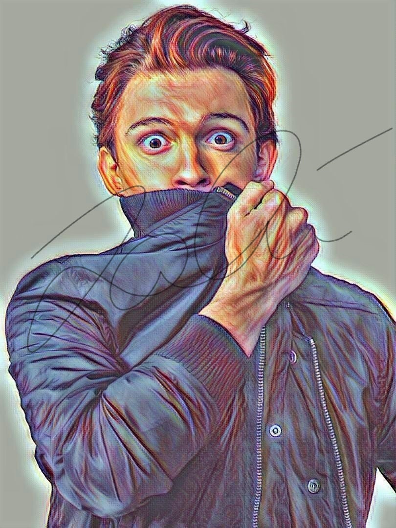 Том холланд рисунки