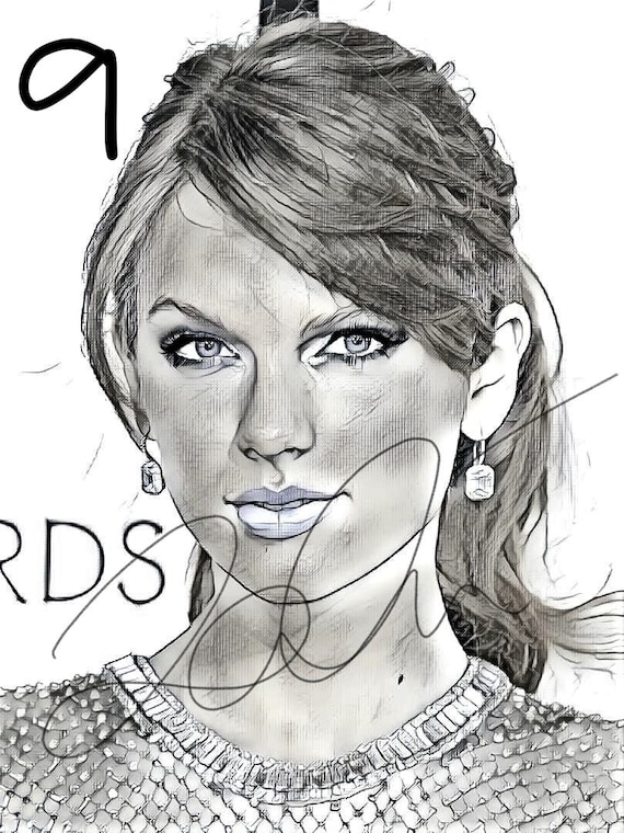 Taylor Swift Drawing Sketch Print Wall Art Illustration Singer Hand Drawn Portrait Charcoal Artwork Monochrome 8 Choices Swiftsketch Taylor Swift Drawing Sketch Print Wall Art Illustration Singer Hand Drawn Portrait Charcoal Artwork Monochrome 8 Choices Swiftsketch