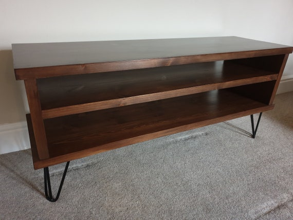 Tv Stand On Black Hairpin Legs Etsy