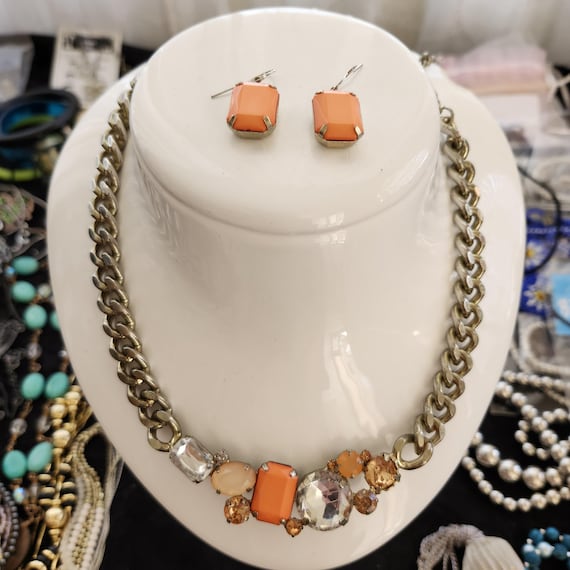 Chain Necklace Vclm Necklace VCLM Vintage Two Chain Necklace With - Main Image