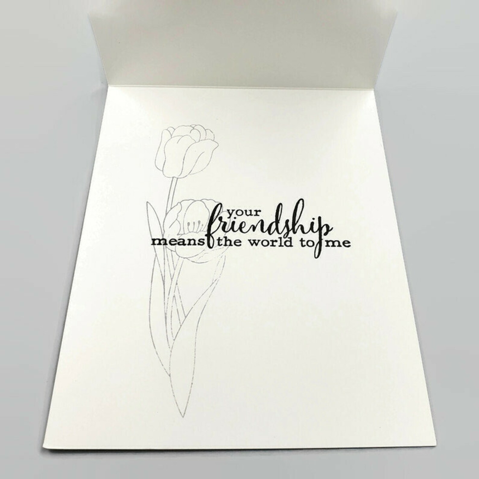 With Love Your Friendship Means the World to Me Floral - Etsy