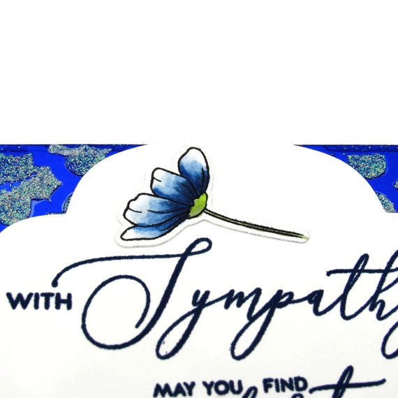 Handmade Sympathy Card With Sympathy May You Find Comfort Etsy