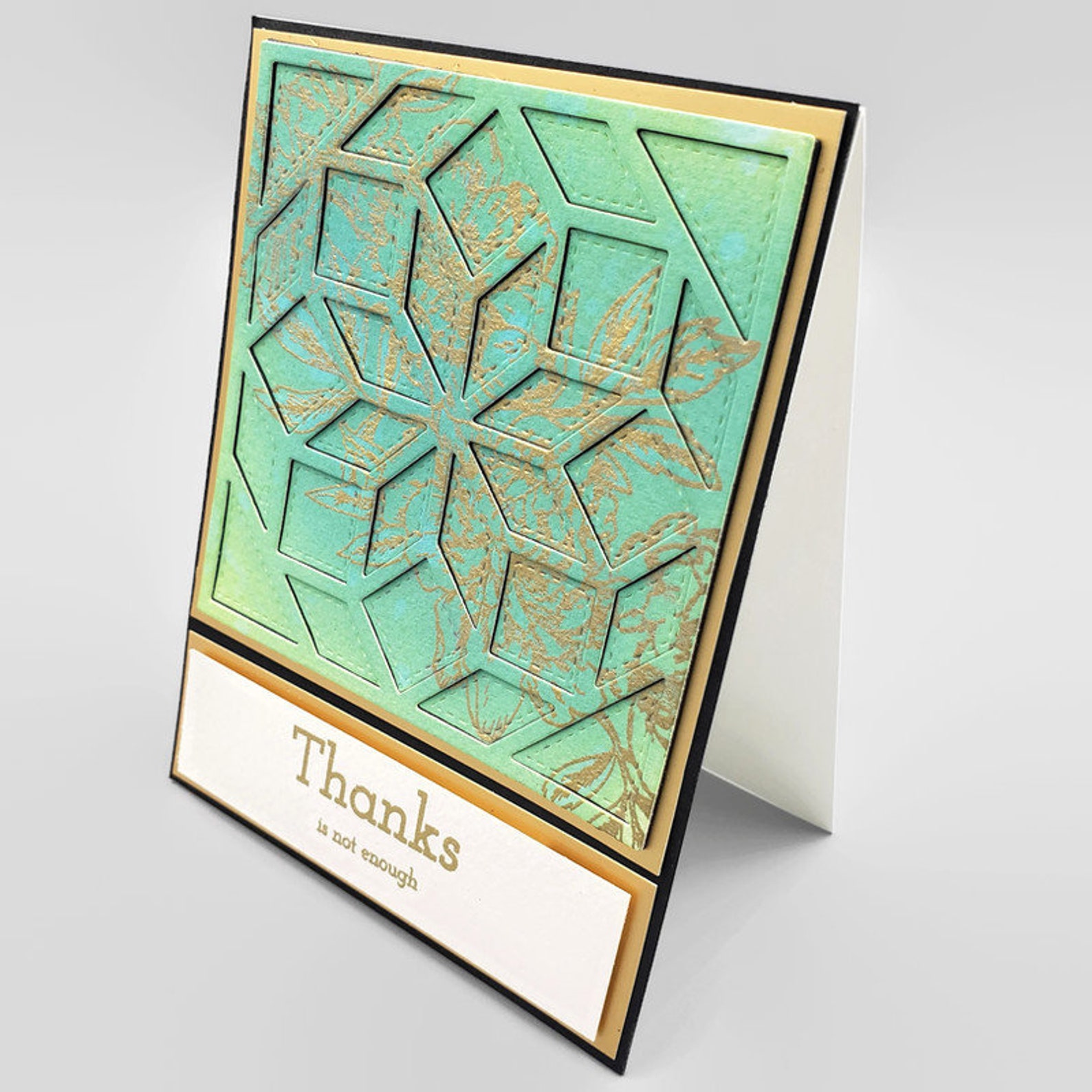 Thanks is Not Enough Die Cut Thank You Card 2019241 Etsy