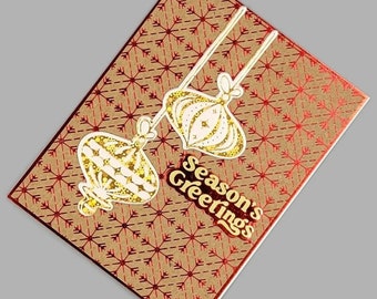 Seasons Greetings | We Wish You A Merry Christmas | Handmade Greeting Card | 20220007