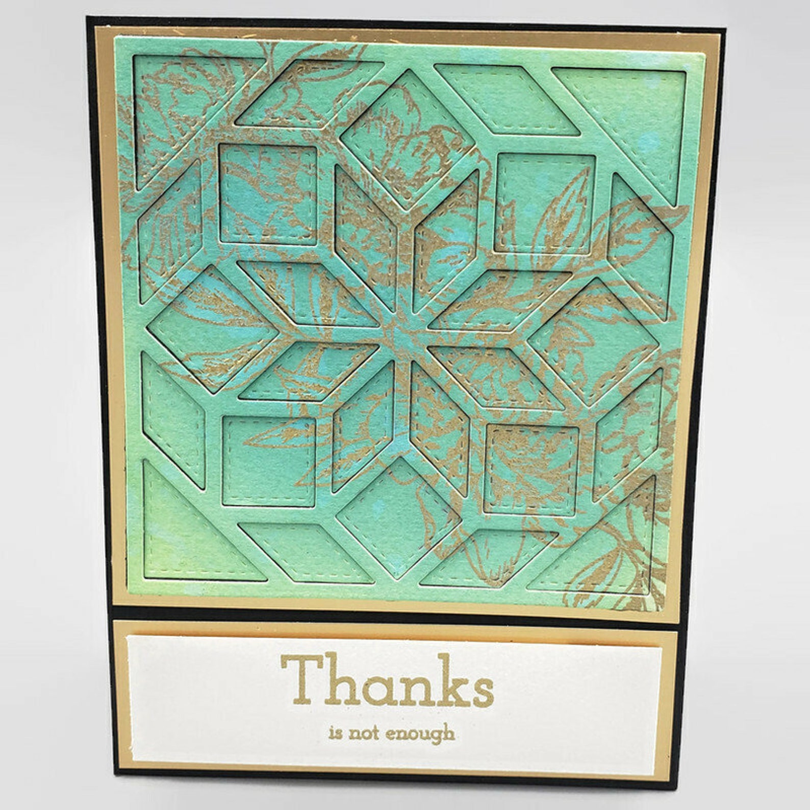 Thanks is Not Enough Die Cut Thank You Card 2019241 Etsy