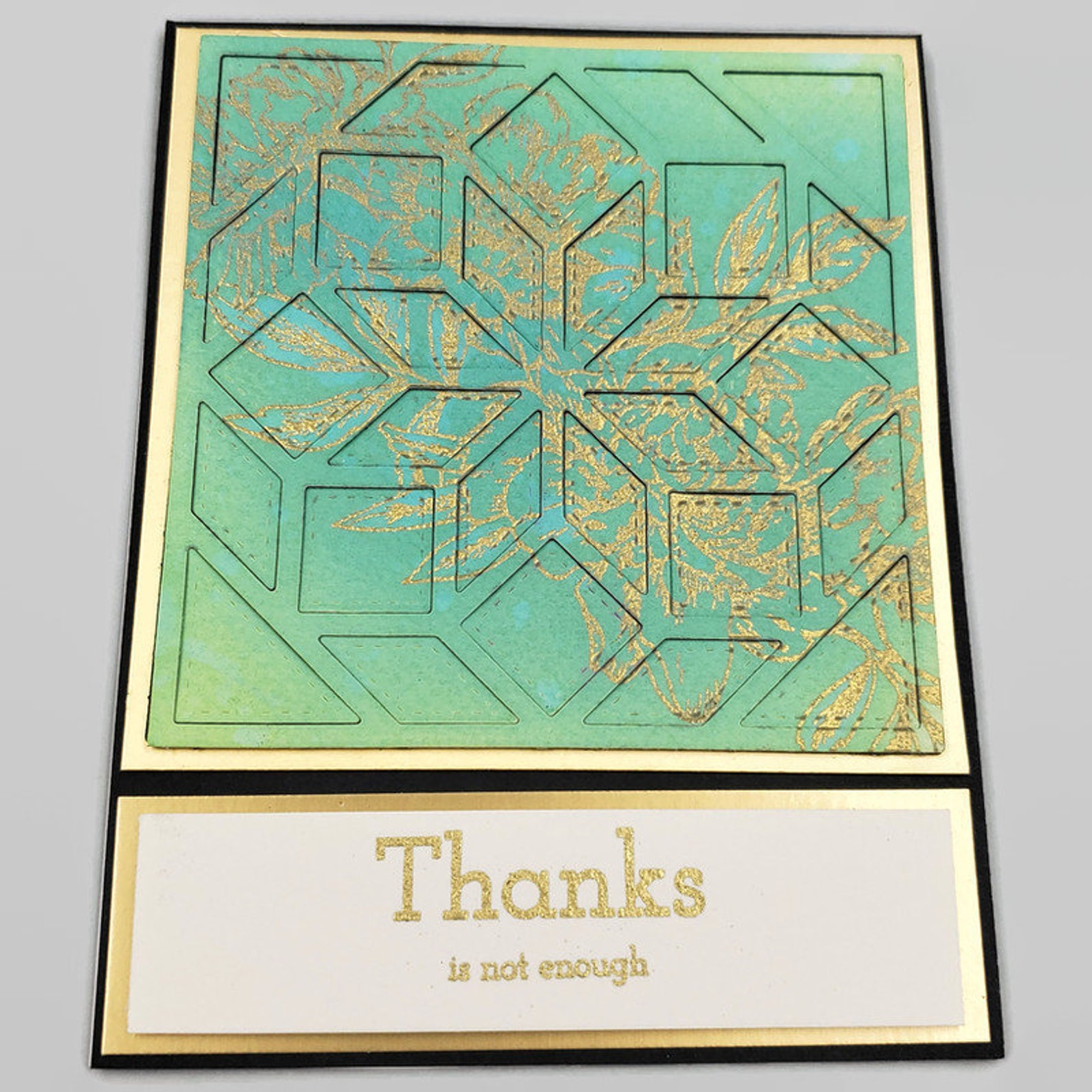 Thanks is Not Enough Die Cut Thank You Card 2019241 Etsy
